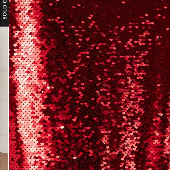 Vici Gillian Sequin Midi Skirt with Slit - Red, NWT, Medium - Picture 6 of 6